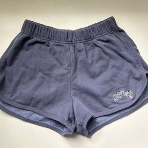 Brandy Melville- John Galt Navy Grey New York Sweat Shorts